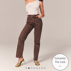 New with tags! Abercrombie Ultra Highrise 90s Straight Jeans